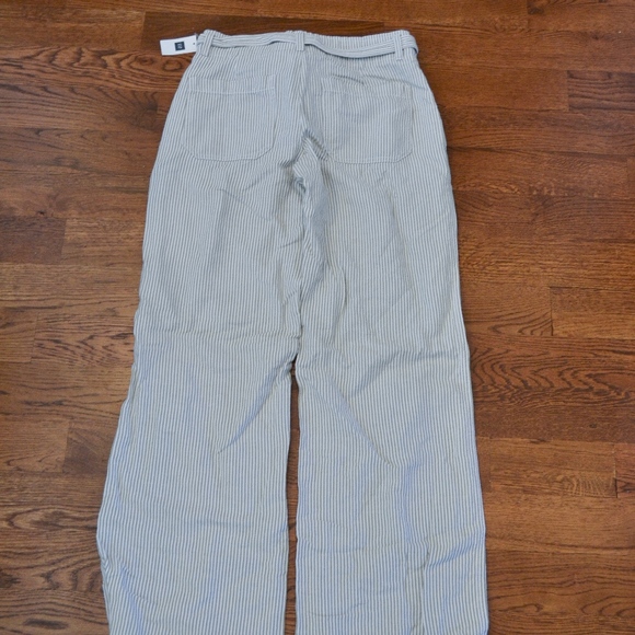 NWT Gap Wide Leg Linen Pants w/ High Waisted Belt - Picture 4 of 5